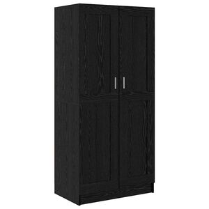 vidaXL Kleiderschrank Schwarz Eichen-Optik 82,5 x 51,5 x 180 cm