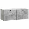 vidaXL Wandmontierter TV-Schrank Betongrau 78,5 x 31 x 30 cm