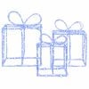 vidaXL Beleuchtete Weihnachts-Geschenkboxen LOVIISA 3 stk. 360 LEDs