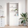 vidaXL Highboard Wei&szlig; 70x35x180 cm Holzwerkstoff