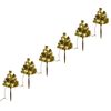 vidaXL Wegbeleuchtung Weihnachtsb&auml;ume 6 Stk. Warmwei&szlig;e LEDs 45 cm PVC