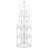 Pflanzentreppe Blumenregal Standregal Eckregal Blumentreppe Stahl wei&szlig;
