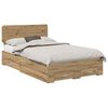 vidaXL Bettrahmen Artisan-Eiche 120 x 190 cm Holzwerkstoff
