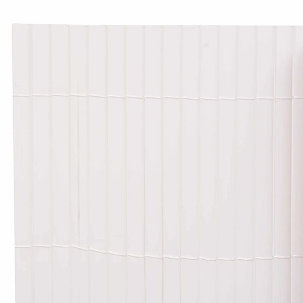 vidaXL Gartenzaun Wei&szlig; 150 x 500 cm PVC