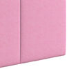 vidaXL H&auml;ngevorderseite Wandmontiert Rosa 190 x 55 x 5 cm Stoff