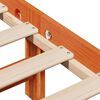 vidaXL Massivholzbett ohne Matratze Wachsbraun 75x190 cm Kiefernholz