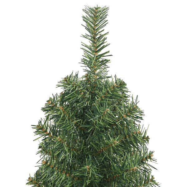 vidaXL Künstlicher Weihnachtsbaum Schlank mit Ständer Grün 150 cm PVC