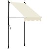 vidaXL Markise Einziehbar Creme 100x150 cm Stoff und Stahl