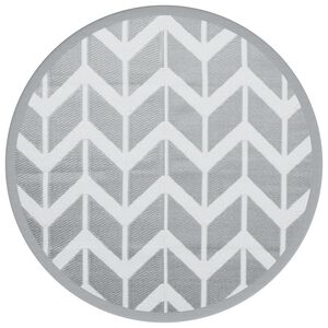 vidaXL Outdoor-Teppich ARAKIL Grau &Oslash;120 cm PP