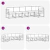 vidaXL Outdoor-Sofagarnitur mit Kissen 6 pcs Nat&uuml;rlich und Hellgrau