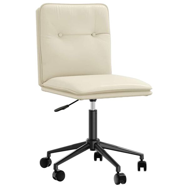 vidaXL Esszimmerst&uuml;hle 4 Stk. Creme Kunstleder