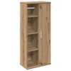 vidaXL Badezimmerschrank mit Rollenhalter Artisan-Eiche 39x22x90 cm