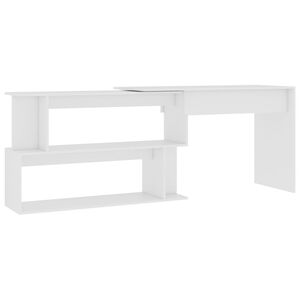 vidaXL Eckschreibtisch Wei&szlig; 200x50x76 cm Holzwerkstoff