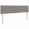 vidaXL Ottomane Bett mit Matratze & LEDs Taupe 180x200 cm Stoff