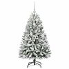 vidaXL Künstlicher Weihnachtsbaum Grün und Weiß 120 cm PVC und Metall