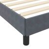 vidaXL Boxspringbett mit Matratze Dunkelgrau 180 x 220 cm Stoff