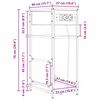 vidaXL Nachttisch Braun Eichen-Optik 40 x 27 x 76 cm Holzwerkstoff