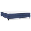 vidaXL Boxspringbett mit Matratze Blau 180x200 cm Stoff