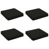 vidaXL 4-teilige Sitzkissen VUGHT 4 pcs 100 % Polyester Schwarz