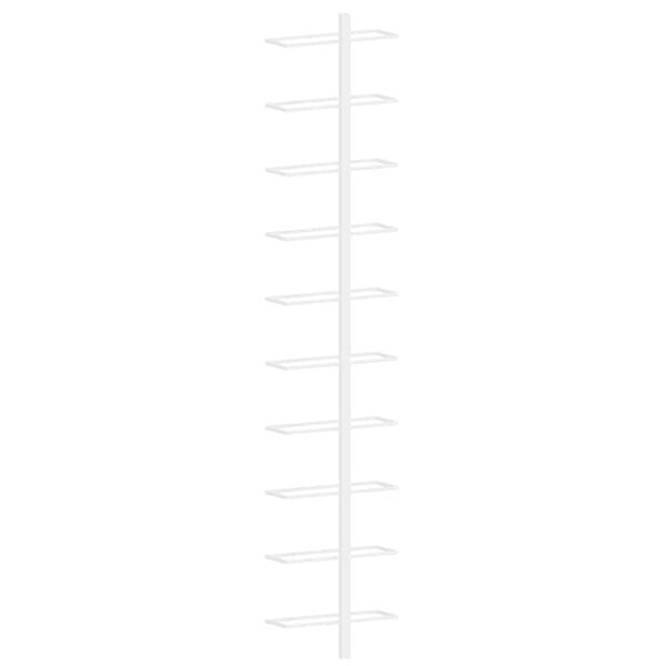 vidaXL Wand-Weinregal f&uuml;r 10 Flaschen Wei&szlig; Metall
