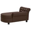 vidaXL Hundesofa Braun 83x45x42 cm Kunstleder