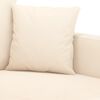 vidaXL 2-Sitzer-Sofa Creme 140 cm Samt
