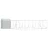 vidaXL Outdoor-Hundezwinger mit Dach Silbern 10x6x2,5 m Stahl Verzinkt