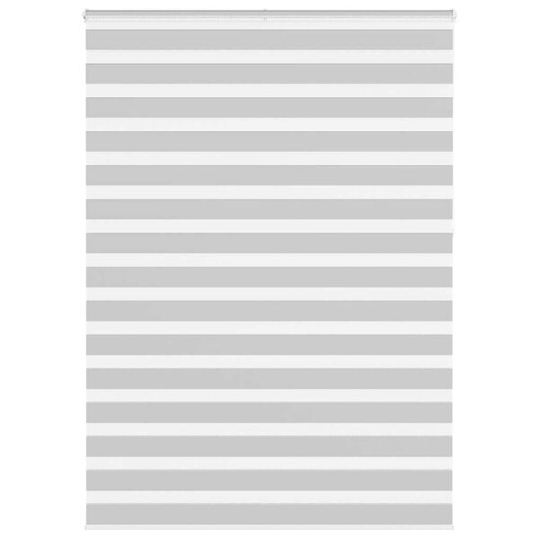 vidaXL Doppelrollo Hellgrau 160x230 cm Stoffbreite 155,9 cm Polyester