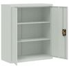 vidaXL Aktenschrank Hellgrau 90x40x145 cm Stahl