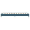 vidaXL Boxspringbett ohne Matratze Dunkelblau 80x220 cm Samt