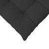 vidaXL Sitzkissen 4 pcs Schwarz 40 x 40 x 6 cm Mikrofaser