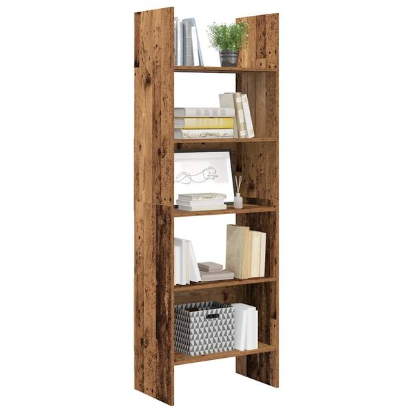 vidaXL B&uuml;cherregal Altholz 60 x 35 x 180 cm Holzwerkstoff