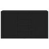 vidaXL Sideboard mit Schubladen Schwarz 120 x 36 x 69 cm Holzwerkstoff