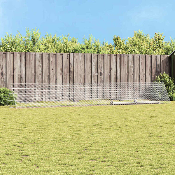 vidaXL H&uuml;hnerk&auml;fig Silber 650 x 100 x 85 cm Verzinkter Stahl