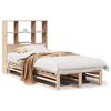 vidaXL Massivholzbett mit Regal ohne Matratze 90x190 cm