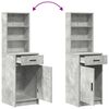 vidaXL Highboard Beton Grau 40 x 40,5 x 135 cm Holzwerkstoff