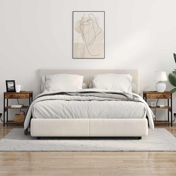 vidaXL Nachttisch Ger&auml;ucherte Eiche 41 x 31 x 51 cm Holzwerkstoff