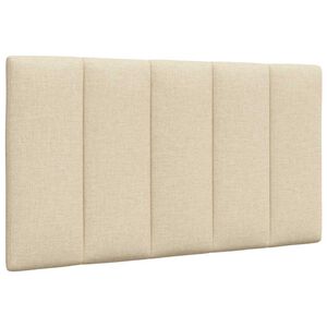 vidaXL Kopfteil-Kissen "Hanko" Creme 80 cm Stoff