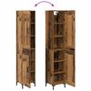 vidaXL Highboard Altholz 34,5 x 34 x 180 cm Holzwerkstoff