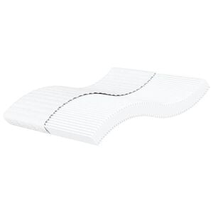 vidaXL Schaumstoffmatratze Wei&szlig; 200x220 cm H&auml;rtegrad H2 H3