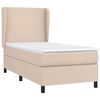 vidaXL Boxspringbett mit Matratze Cappuccino-Braun 80x200cm Kunstleder
