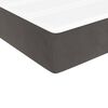 vidaXL Boxspringbett mit Matratze Dunkelgrau 200x200 cm Samt
