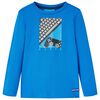 Kinder-Langarmshirt Kobaltblau 140