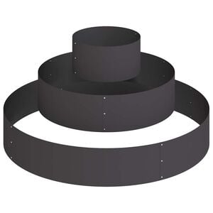 vidaXL Garten-Pflanzgef&auml;&szlig; Schwarz 120 x 120 x 20 cm