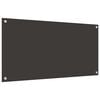 vidaXL Küchenrückwand 2 pcs Dunkelgrau 100 x 50 cm Gehärtetes Glas