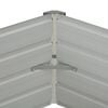 vidaXL Hochbeet Braun 129 x 129 x 45 cm Verzinkter Stahl