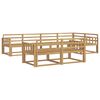 vidaXL Outdoor-Sofagarnitur 8 pcs Wei&szlig; 327 x 168,5 x 73 cm