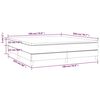 vidaXL Boxspringbett mit Matratze Schwarz 180x200 cm Stoff