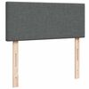 vidaXL Boxspringbett mit Matratze Dunkelgrau 120x200 cm Stoff