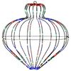 vidaXL Weihnachts-Finial-Licht 192 LEDs Mehrfarbig
